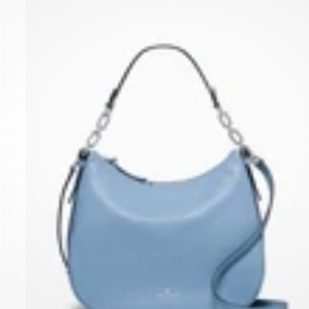 KATE SPADE Leather Mulberry Street Vivian Shoulder/Hobo/Crossbody Bag~Sky Blue - Picture 2 of 4